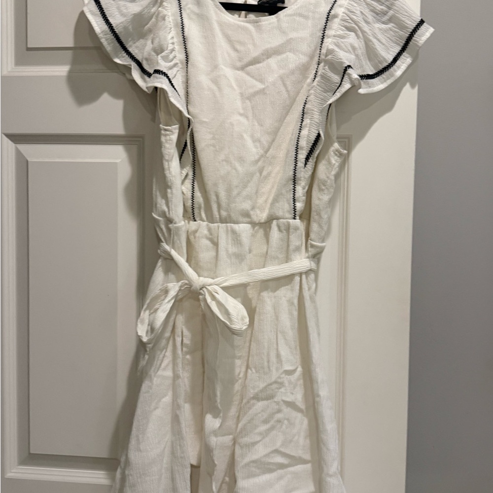 Banana Republic Cream Dress with Black Accents